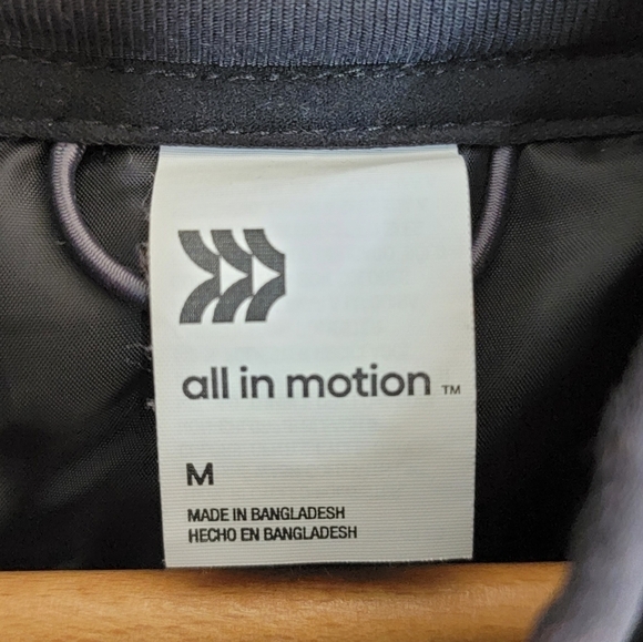 All in Motion | Heathered Black Zipper Jacket - Picture 3 of 4